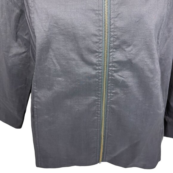 Eileen Fisher jacket/coat, size Medium, ramie, zipper, stretch, dressy, office - Picture 3 of 15